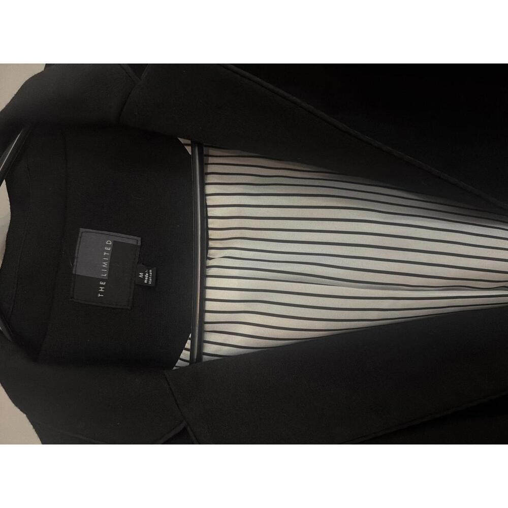 The Limited Black Blazer with Striped Lining, Size M - Picture 2 of 3